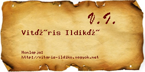 Vitáris Ildikó névjegykártya
